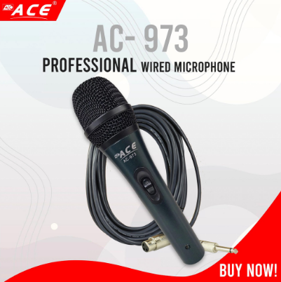Ace AC-973 Professional Dynamic Vocal Audio Wired Microphone