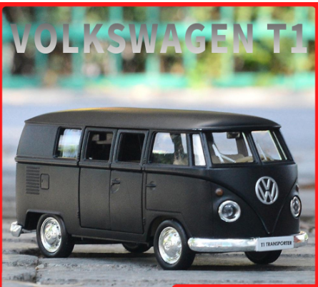 1:36 Volkswagen T1 Alloy Model Car for Kids Toys for Boys Toys for Kids Cars Toys