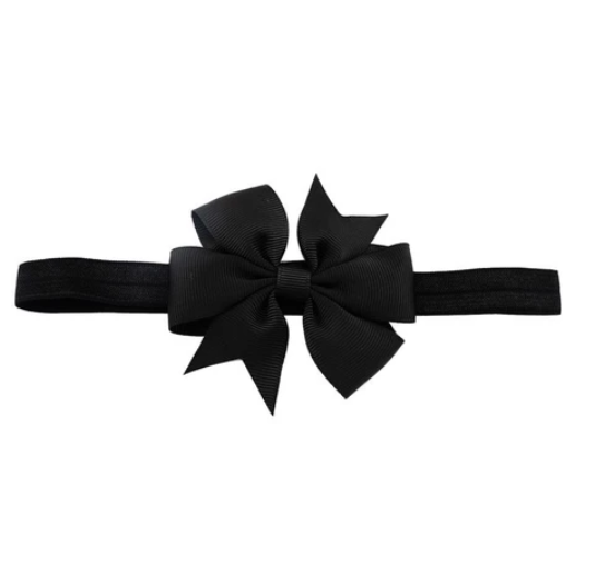 Cute Kids headband Kids Chiffon Bowknot Headbands Solid Color Hair Bows Hair Band Accessories H19