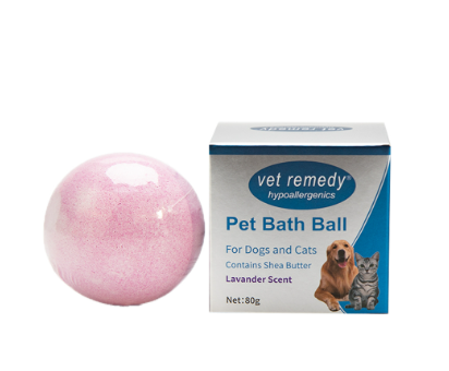 Vet Remedy Pet Bath Ball Soap for Dogs & Cats Contains Shea Butter Lavander 80g