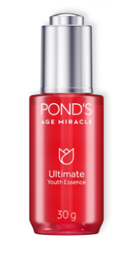 Pond's Age Miracle Anti Aging Essence with 3x Hyaluronic Acid and Niacinamide to Boost Collagen 30g