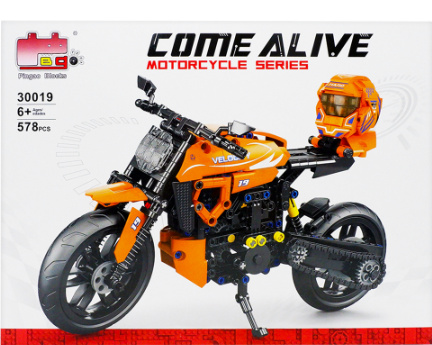 Pingao Blocks 30019 Come Alive Motorcycle Series 578 Pcs Blocks