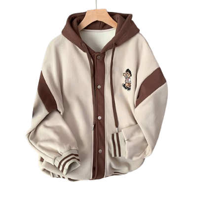 Lovito Women Colorblock Coat Lne19162 (Multi-Color)