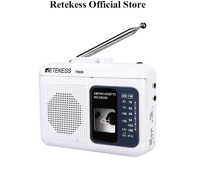 RETEKESS TR606 Cassette Player With Portable AM FM Radio Walkman Tape Player Recorder Support Standard 3.5mm Earphone Long