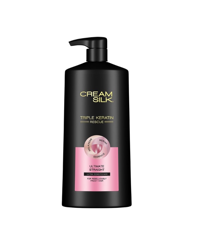 Cream Silk Triple Keratin Rescue Conditioner Ultimate Straight 900ML