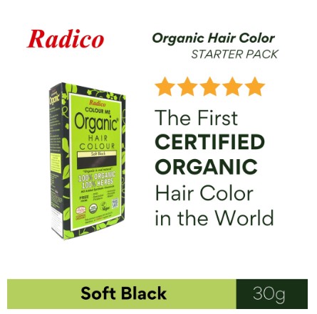Radico Colour Me Organic Hair Color Soft Black 30G