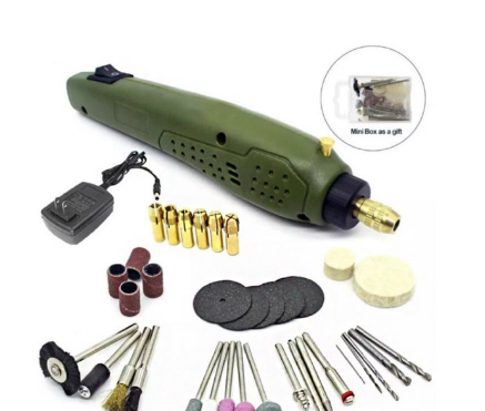 Slite Mini Electric Grinding Set Engraving Kit (Green)