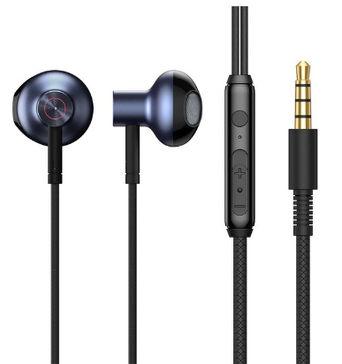 Baseus H19 Wired Earphones 6D Stereo Bass Headphone In-Ear 3.5mm Headset with MIC