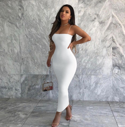 Women's Sexy Off-Shoulder Sling Basic Dress