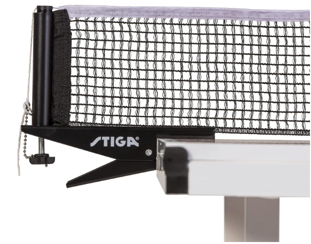STIGA Premium Clipper 72" Regulation Table Tennis Net and Post Sets - Easy Set Up and Spring Activated Clip ping pong net set
