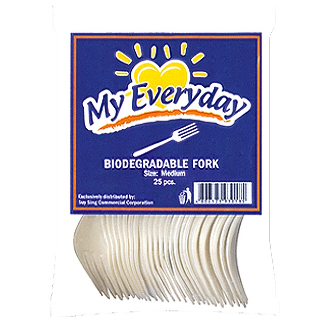 My Everyday Disposable Fork Biodegradable Medium 25's