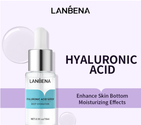 LANBENA Hyaluronic Acid Serum Moisturizer Skincare Repair Whitening Anti-Aging Wrinkles 15ML