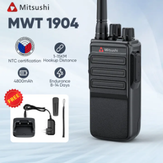 Mitsushi MWT-1904 4800Mah Walkie Talkie 16 Channel Handheld Transceiver 400-520MHz Walkie Talkie Set