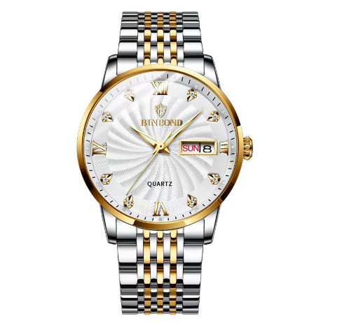 Binbond Original Luxury Watch Fashion Waterproof Business Watch Men Stainless Steel Wrist Watch M05