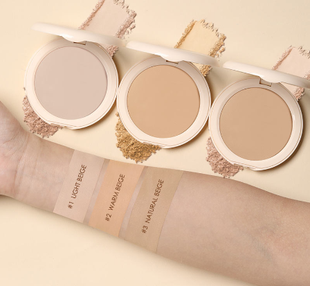 Focallure Perfect Cover Oil Control Matte Poreless Dry Wet Dual-Use Contain Vitamin C Powder Compact Makeup
