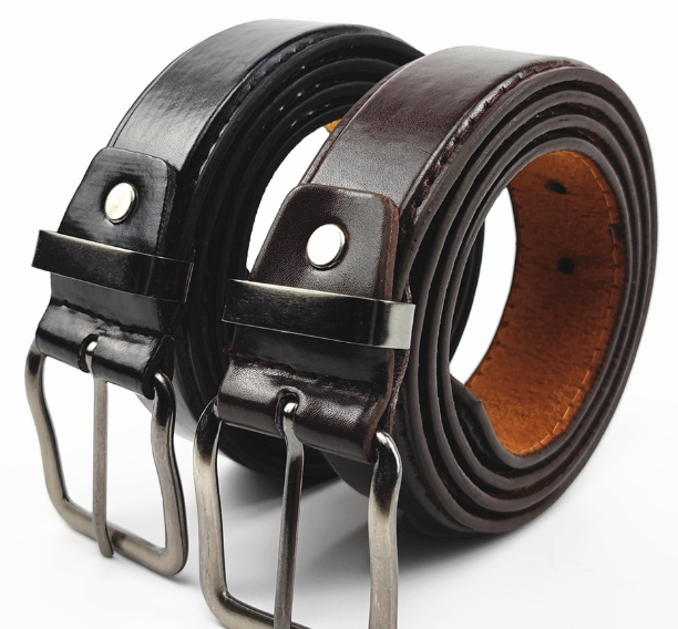 Plain unisex men's black belt simple belt for business student belt