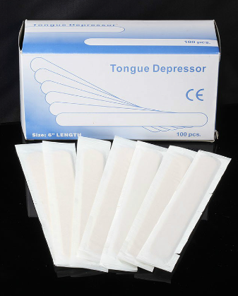 Wooden Tattoo disposable Tongue Depressor Bamboo Sticks Tattoo Wax Stick Beauty Health Tool Tattoo Cleaning Products 100Pcs