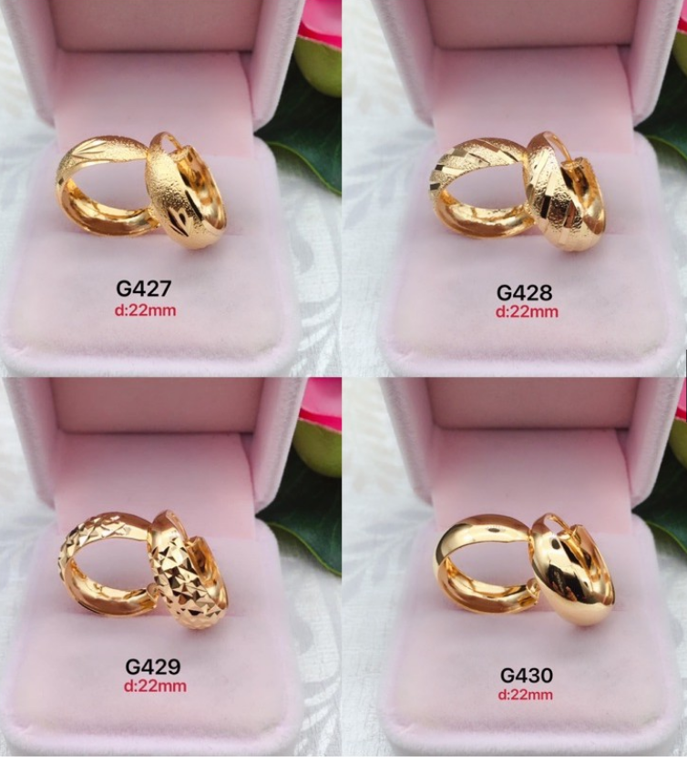 Hypoallergenic Thailand Gold Earrings