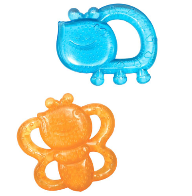 Infantino Garden Teething Pals™ 2-Pack (BPA-Free) Water-Filled, Refrigerator-Safe Cooling Teether