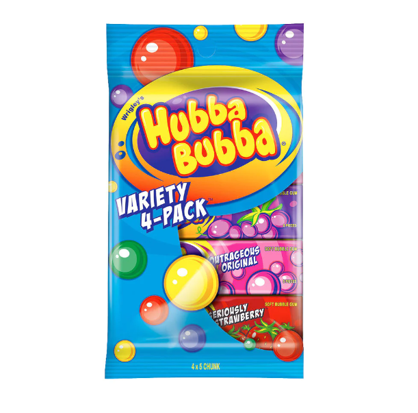 Hubba Bubba Variety 4 Pack 140g