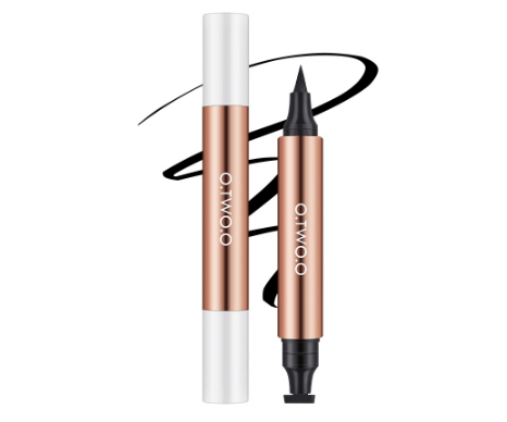 O.TWO.O Eyeliner Stamp Black Waterproof Fast Dry Double-ended Liquid Eye Liner Pencil Make-up for Women Cosmetics