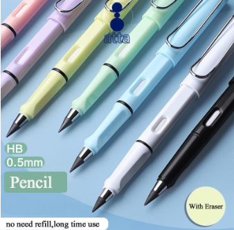 1PC No Sharpening Pencil No Ink Eternal Pencils Sketch Painting Black Refill School Office Supplies