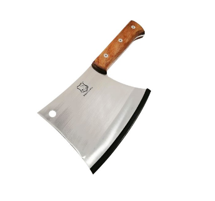 Heavy duty Stainless Steel Cleaver Knife | Wooden Handle
