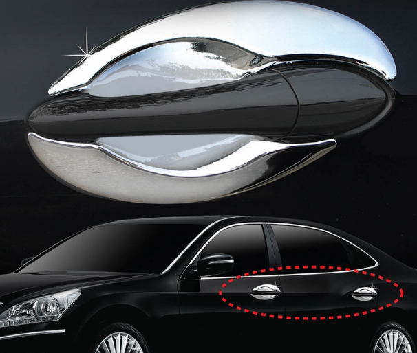 Auto Clover Door Bowl Molding 8pcs Set C320 For Hyundai Accent 5DR 2011 - 2016 Car Accessories