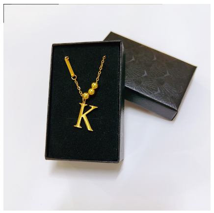 YH 26Letter Alphabet pendant fashion lnitialt Letter necklace for Women K