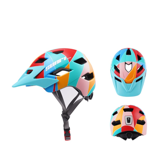 Sunrimoon Children's Ultralight Cycling Helmet Youth Bicycle Mountain scooter outdoor sports Safety Helmet With Tail Lightg