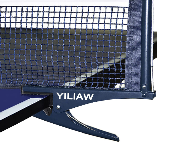 Yiliaw Collapsible Table Tennis Net 72” Professional Steel Pingpong Net Clip Grip Mesh Training Competition Portable Tension Adjustable Post, Easy Set Up for Adults & Kids