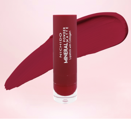 Nichido Mineral Powder Matte Lipstick With Collagen Booster - High Spirits