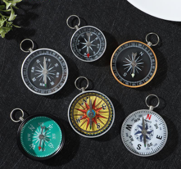 Mini Hiking Camping Aluminum Outdoor Emergency Compass Navigation Wild To