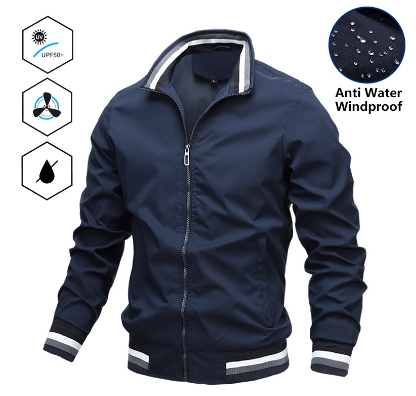 Bomber Jacket For Men Waterproof Windbreaker Comfortable Motorcycle Outdoor Breathable Man Jackets
