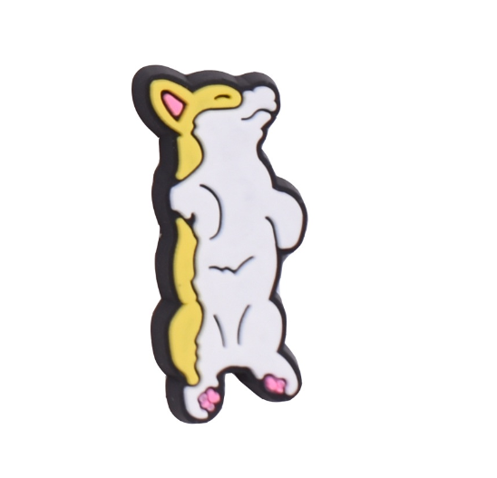 Cute Bichon Frise Jibbitz for Crocs Paw Dog Jibbits Charm Golden Retriever Shoe Charms Pug Corgi Jibits Crocks Kids Shoes Accessories D37