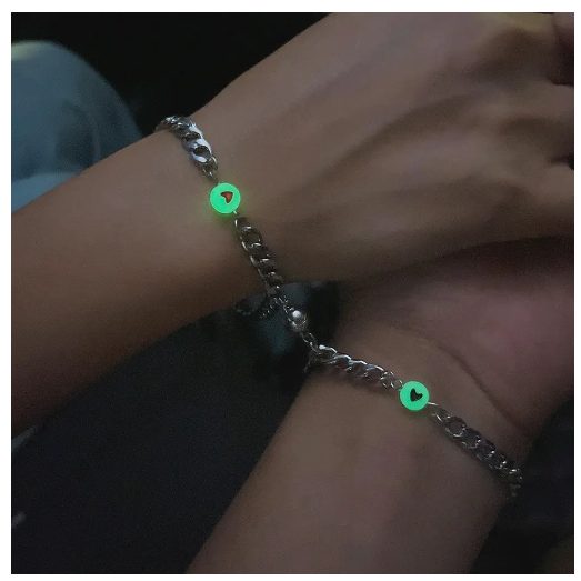 2Pcs Glow in the Dark Luminous Bracelet For Women Adjustable Fashion Women Men Couple Bracelet Best Friends Bracelets B36