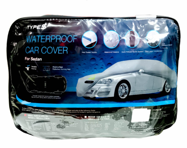 Type S Car Cover Waterproof for Sedan AC56476 (Small) 457cm x 165cm x 119cm