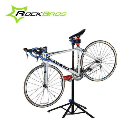 ROCKBROS Bike Repair Stand Storage Rack Indoor Wheel Holder Adjustable Foldable for Most Bicycles