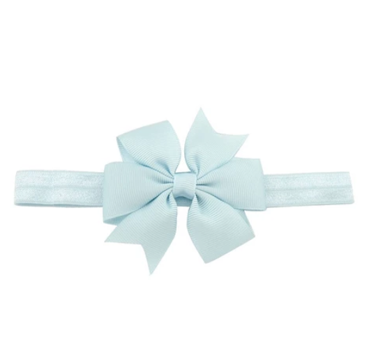 Cute Kids headband Kids Chiffon Bowknot Headbands Solid Color Hair Bows Hair Band Accessories H14