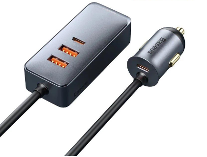 Baseus 120W Car Charger USB PD Fast Charging For 12-24V Car