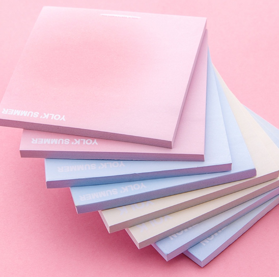 50 Sheets INS Gradient Color Sticky Notes School&Office Mini Blank Message Book