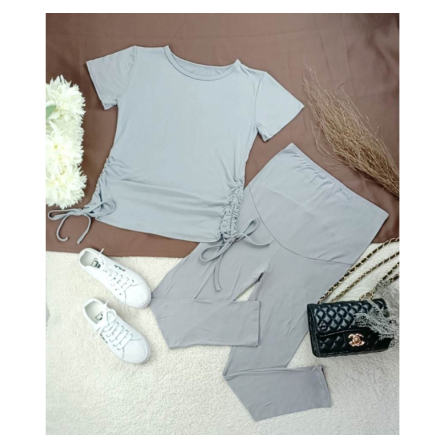 Maternity Leggings and Stringtop Terno Pregnancy Wear MD08