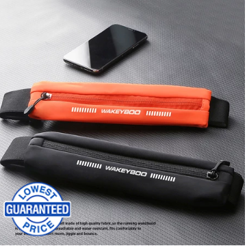 Slim Running Bag Jogging Belt Cycling Waist Pouch with Earphone Hole WAKEYBOO