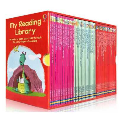 Usborne My Second Reading Library Set of 50 Books Kids Children’s Book Story RED