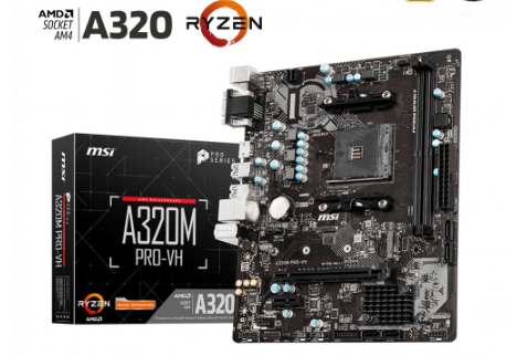 MSI A320M PRO-VH AM4 microATX DDR4 AMD A320 Chipset Motherboard
