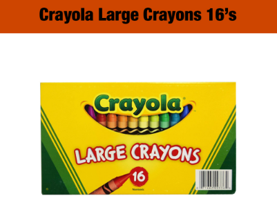 Crayola Large Crayons 16's Original