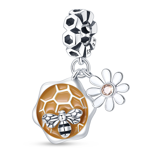 S925 Silver Pandora Same Design Colorful Spring Garden Series Suitable for Original Bracelet s10