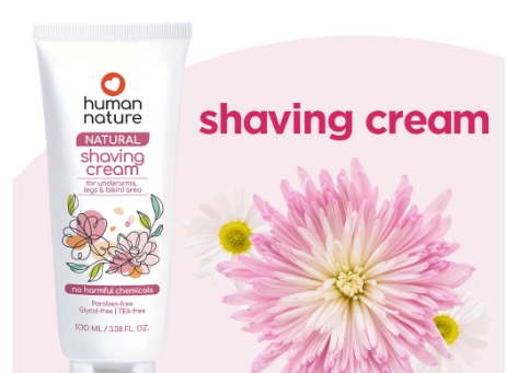 Human Nature Natural Shaving Cream (for Women) 100ml BUNDLE OF 2