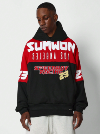 SUMWON Overhead Hoodie With Graphic Print