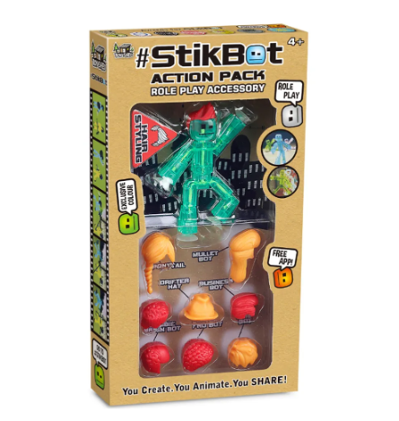 Stikbot Puppet Sucker Joint Puppet Freeze Action Figure Filming Animation Toys Role Play accessory 2103